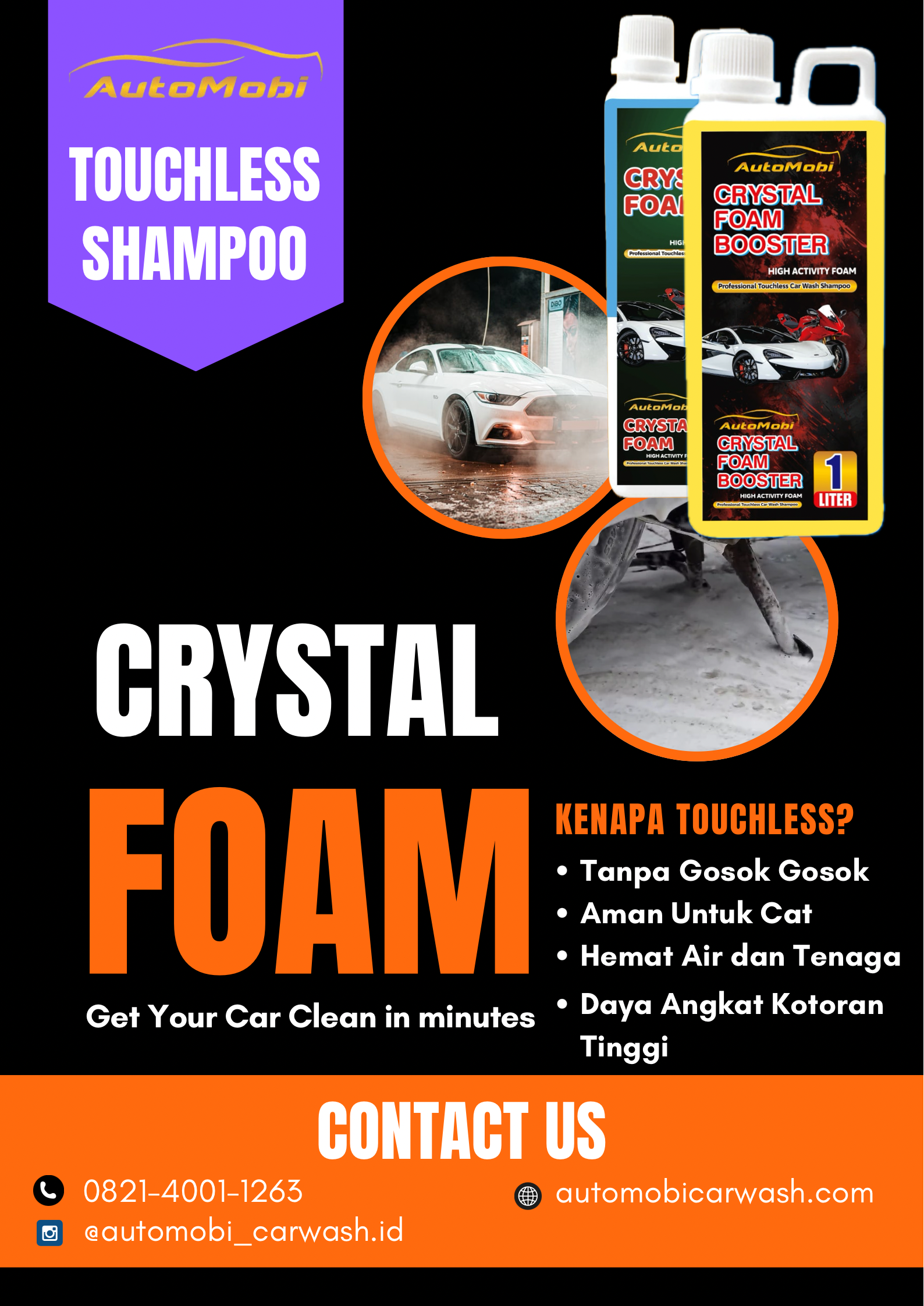 Touchless Shampoo Crystal Foam Booster 20 L - Gambar 3